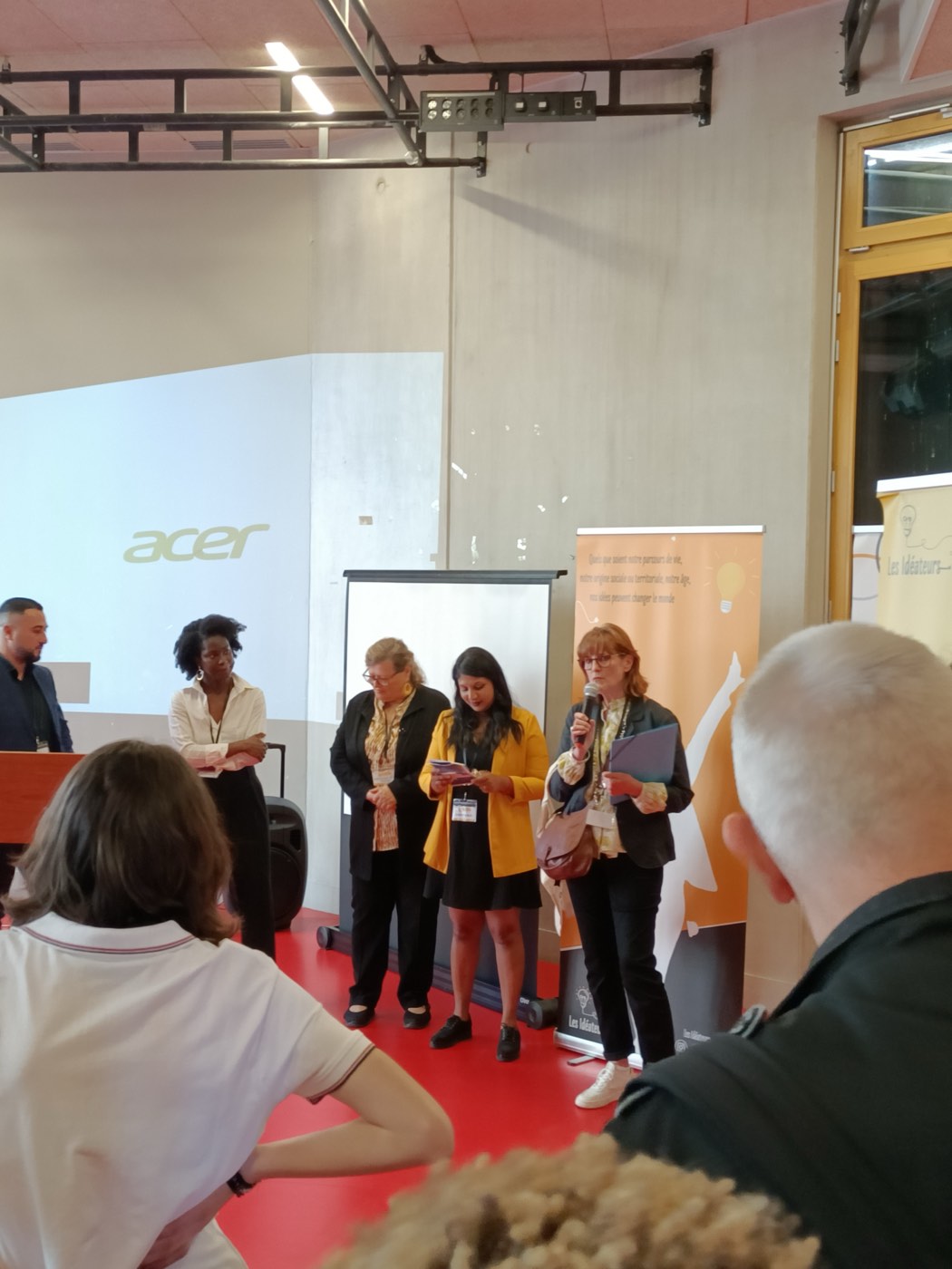 Restitution de projet devant un public, partenaire Acer
